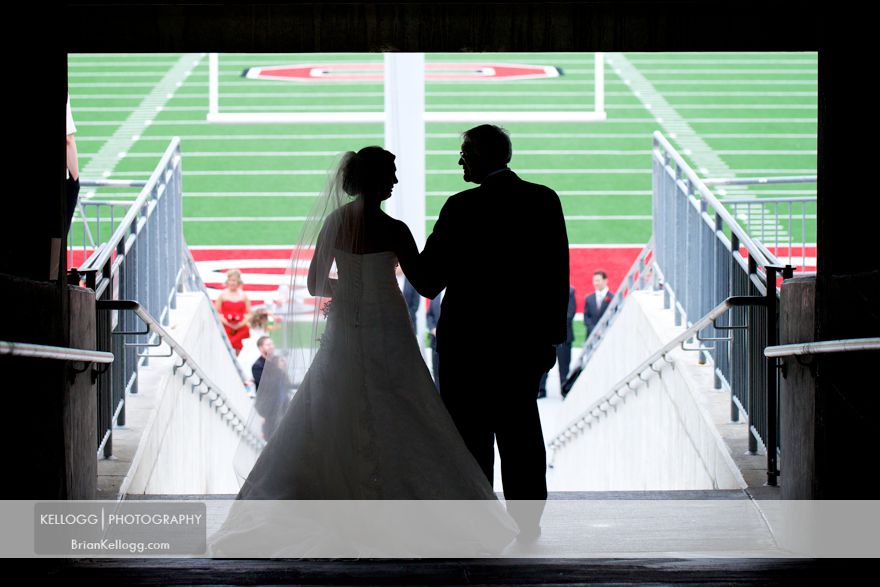 OSU Football Field Wedding