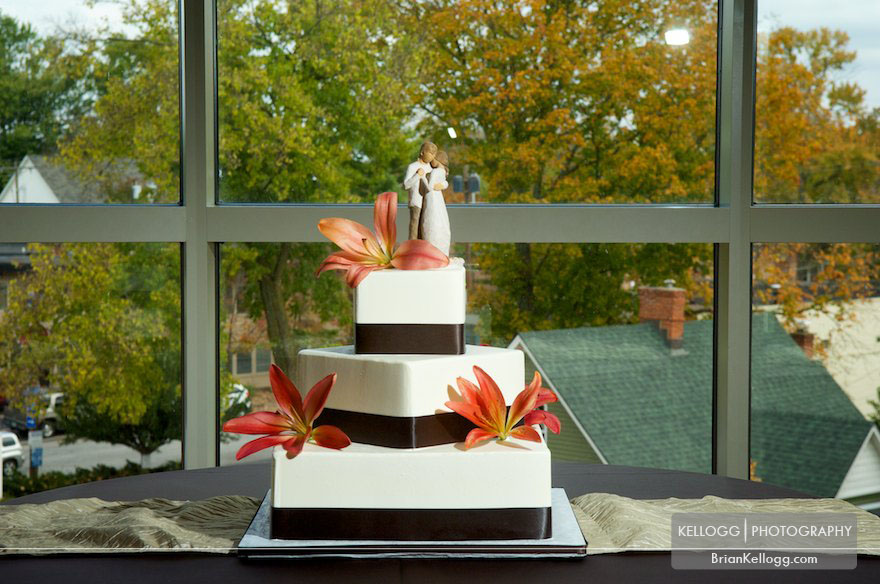 Wedding Cake at Creekside Gahanna, Ohio