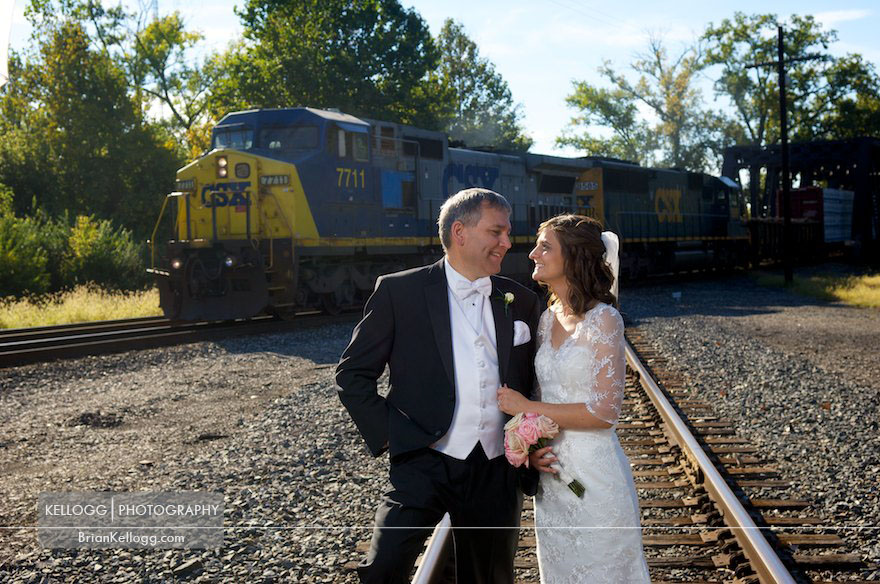 CSX Train Wedding