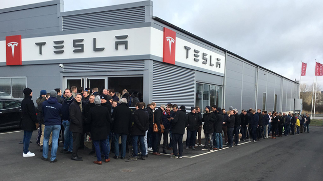 Tesla showroom in Gothenburg.