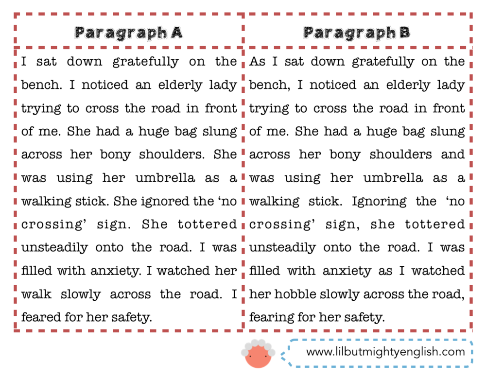 creative writing paragraph examples