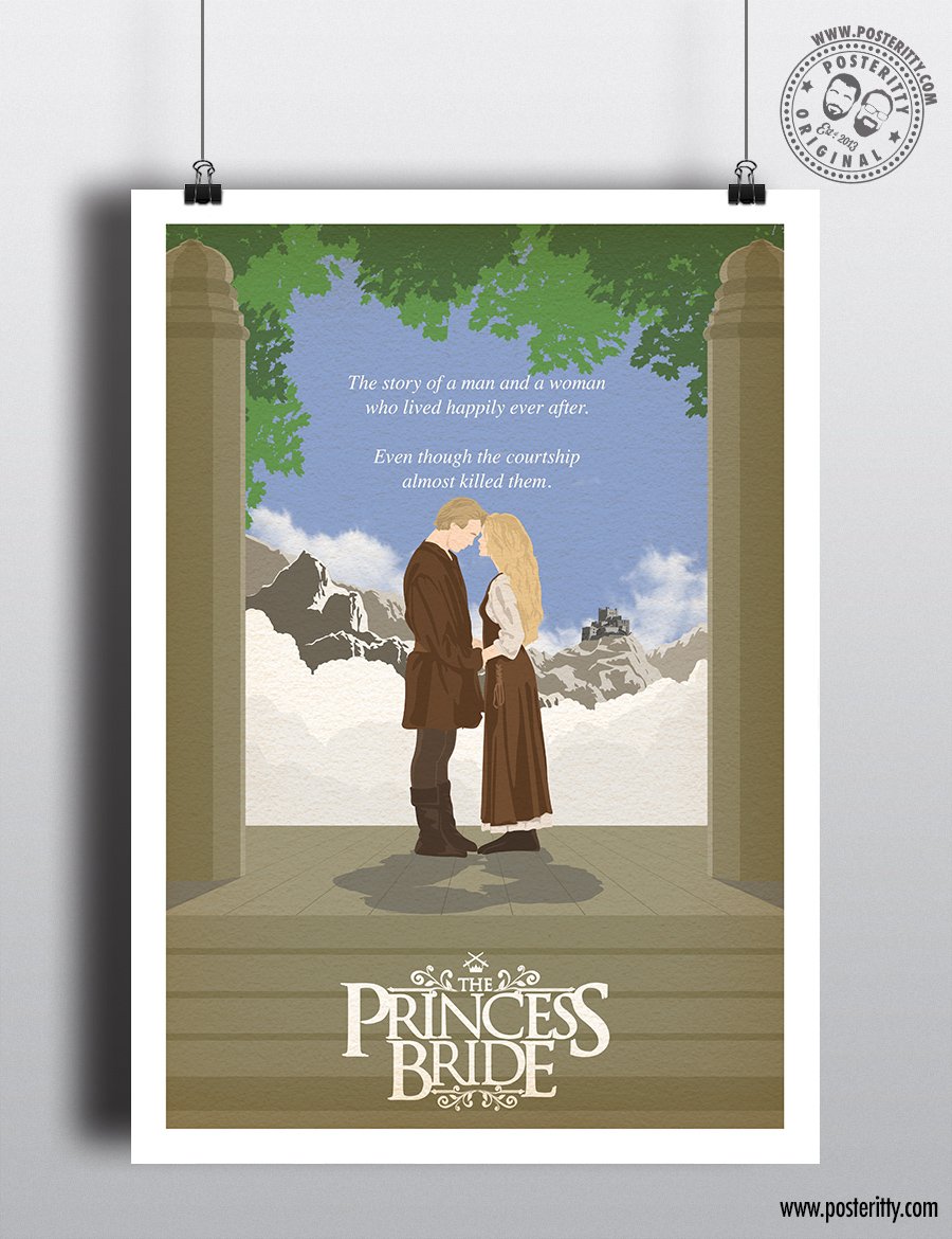 Duel Minimalist Movie Poster Minimal Posteritty ltd Ed THE PRINCESS BRIDE 