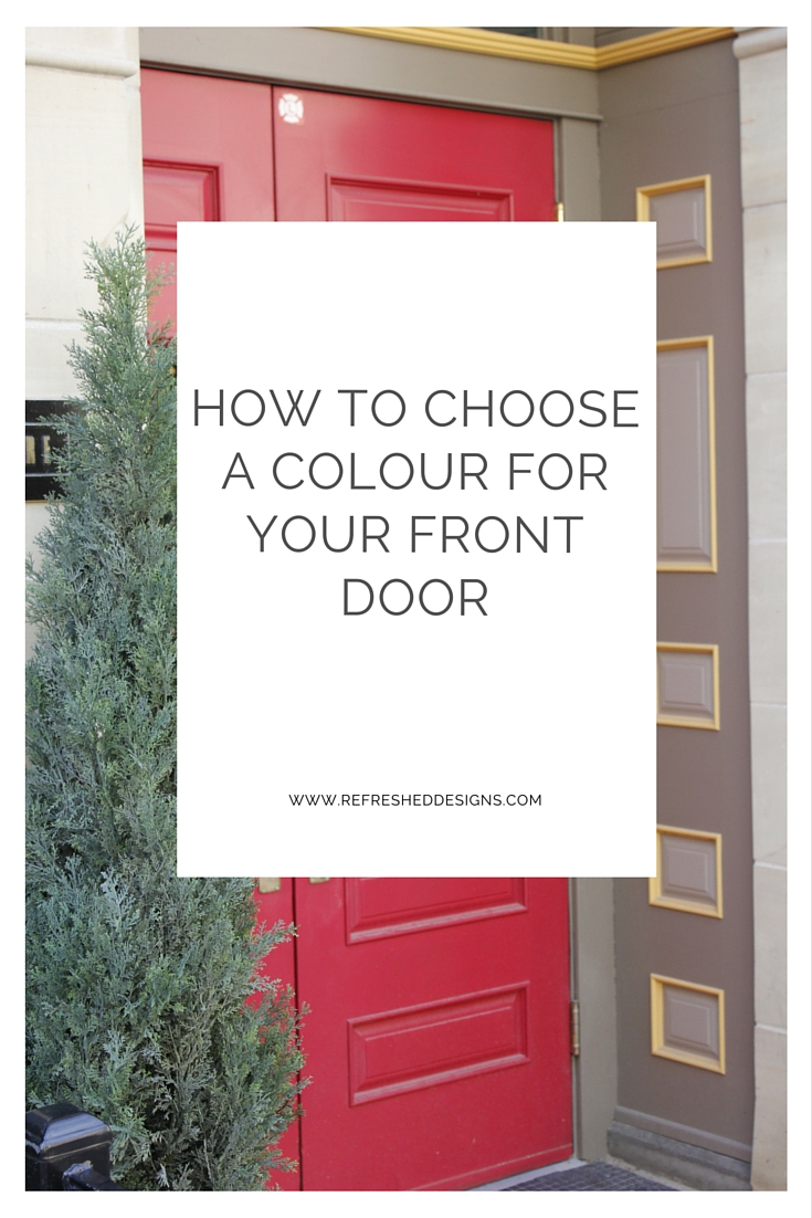 how to choose a colour for your front door - simple feng shui for front door curb appeal