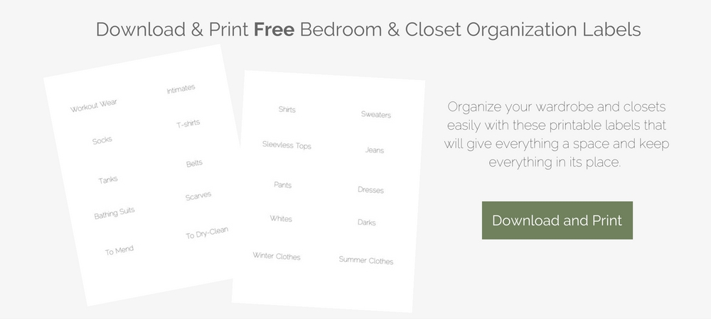 free closet and wardrobe organization labels