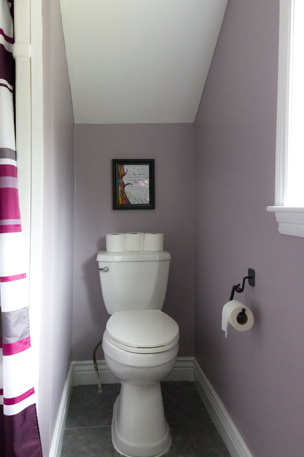 mauve bathroom using Beauti-Tone colour of 2017