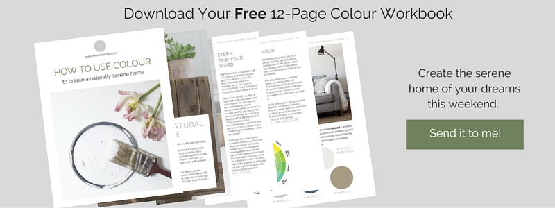 Free workbook- choosing colour for a serene home