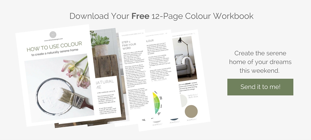 Free colour guide for choosing colours that go with wood trim