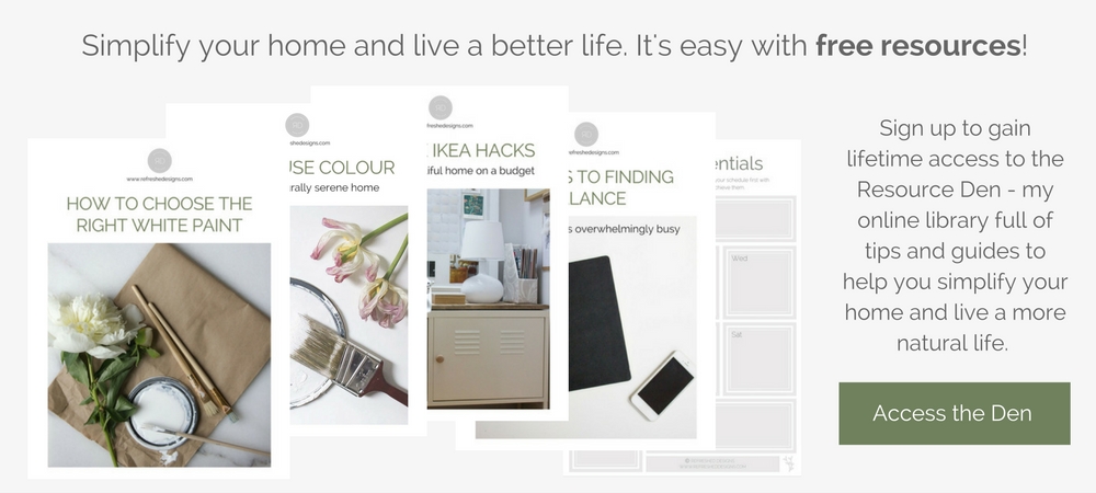 free resource library to help you create a beautiful, meaningful and simple home