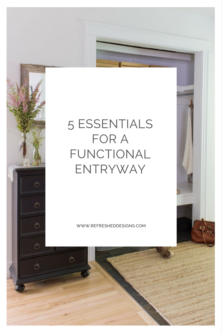 5 Essentials for a Functional Entryway, no matter how small