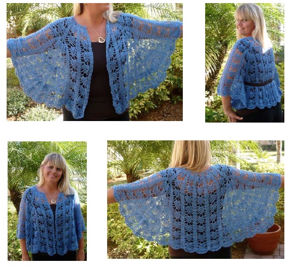 Vinga Belted Cape - Be So Fine Yarn Version - FREE Crochet Pattern