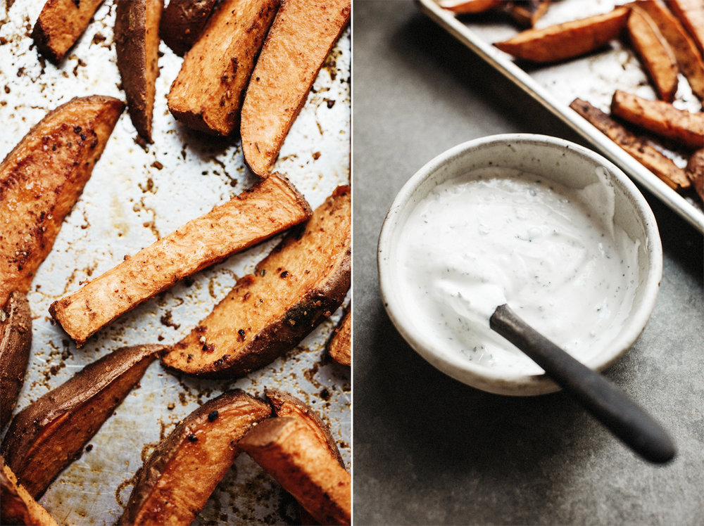 Toddler Vegetables . Roasted Sweet Potatoes with Herby Yogurt Dip . Sprouted Kitchen