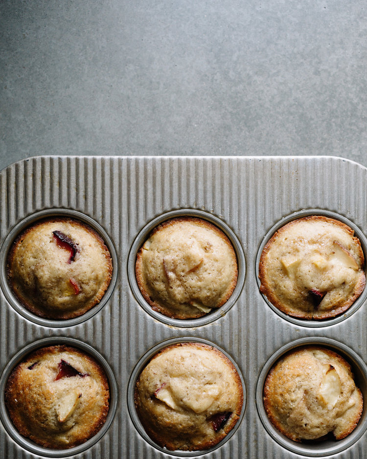 Muffins with Stone Fruit and Yogurt . Sprouted Kitchen