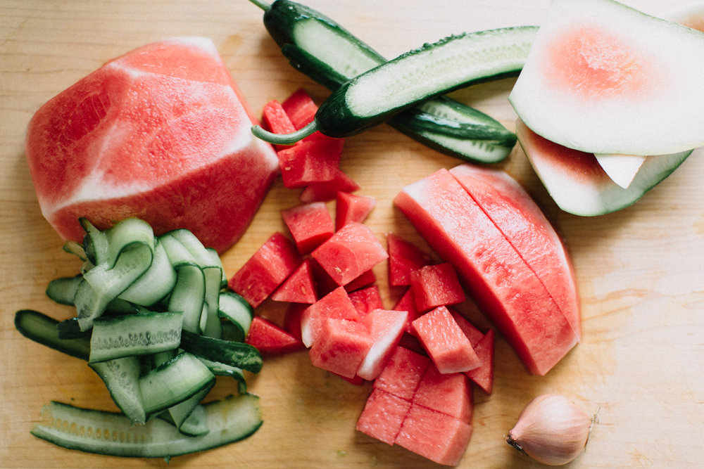 watermelon & cucmber