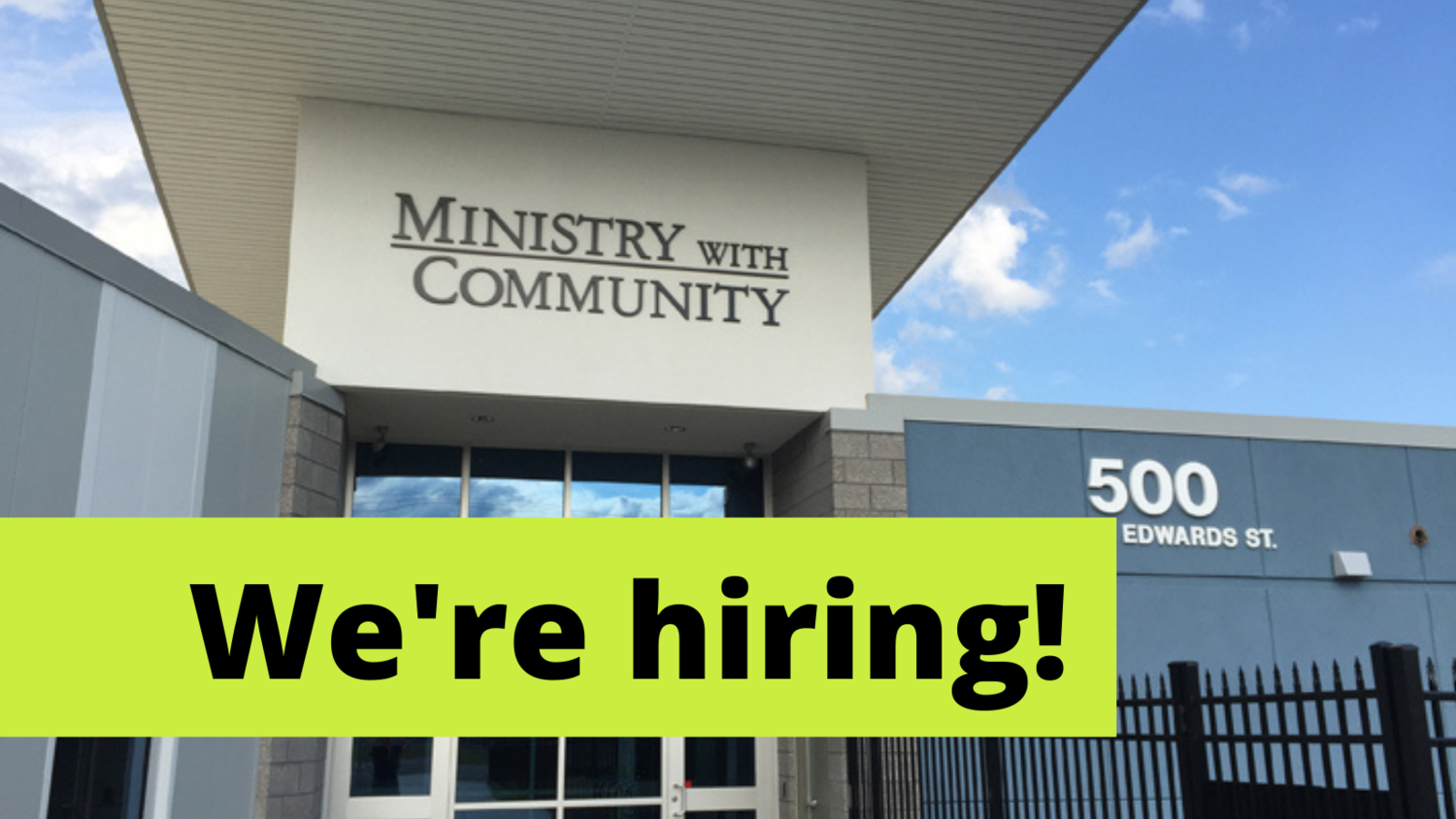 Employment Opportunities — Ministry with Community