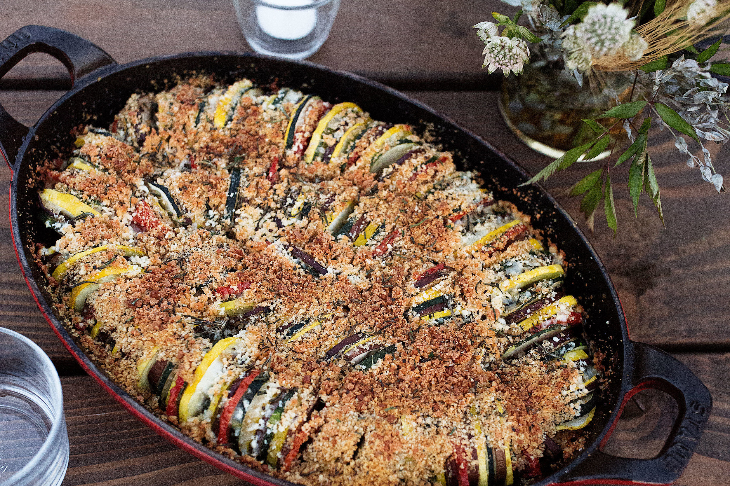 Ratatouille Gratin — Cooking with Cocktail Rings