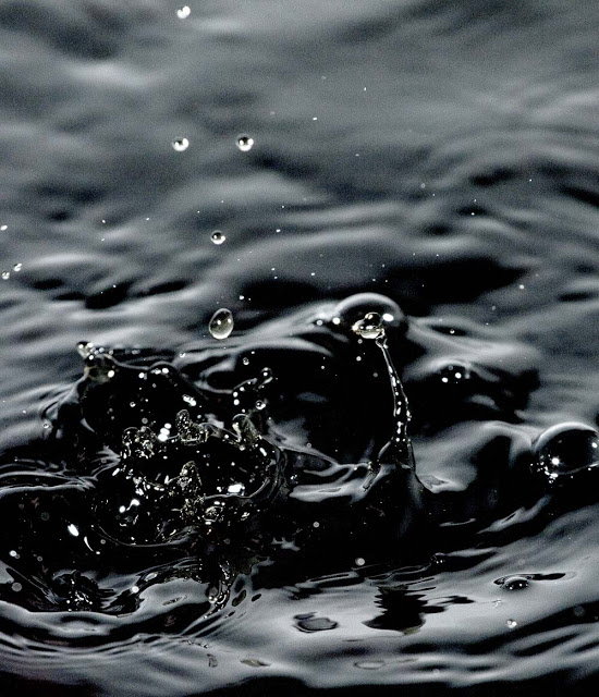 High speed water drops formed from violent flicks as seen by Dennis Marciniak