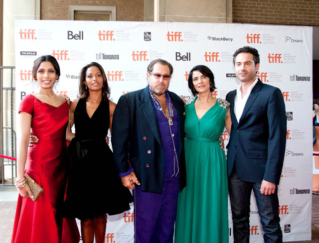 Freida Pinto, Rula Jebreal, Julian Schnabel, Hiam Abbass and Omar Metwally for Miral at TIFF 2010