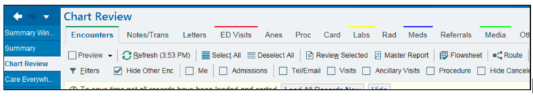 How to get to a Media Tab on an EHR.