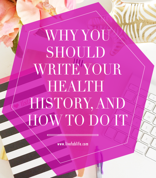 How to write health history