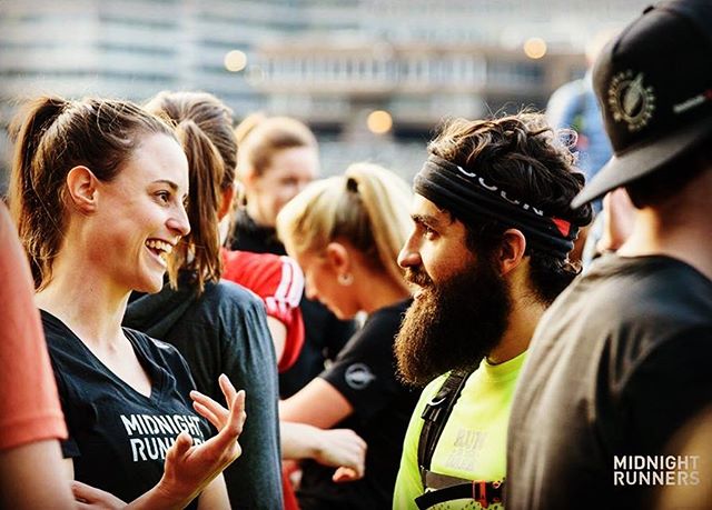 Cannot wait to head back to New York this week for the @midnightrunners launch. This awesome free running community was started just a few years ago in London by my friend @gregexploring. His army of volunteers are now expanding the tribe across the globe and New York is next! So if you’re in New York on Friday night and fancy running with music blaring from backpacks that are actually speakers over 10km with 5 HITT stations, come along! Sweaty post run 📷 by @daniel.varga12
