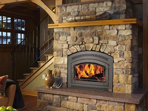 Zero-clearance built-in fireplaces set a new standard for wood burning  stoves. Retractable door technology allows the user to enjoy the fire with  the door open or closed.  Click on images to link to manufacturers website. Visit or call our  Hamptons fir