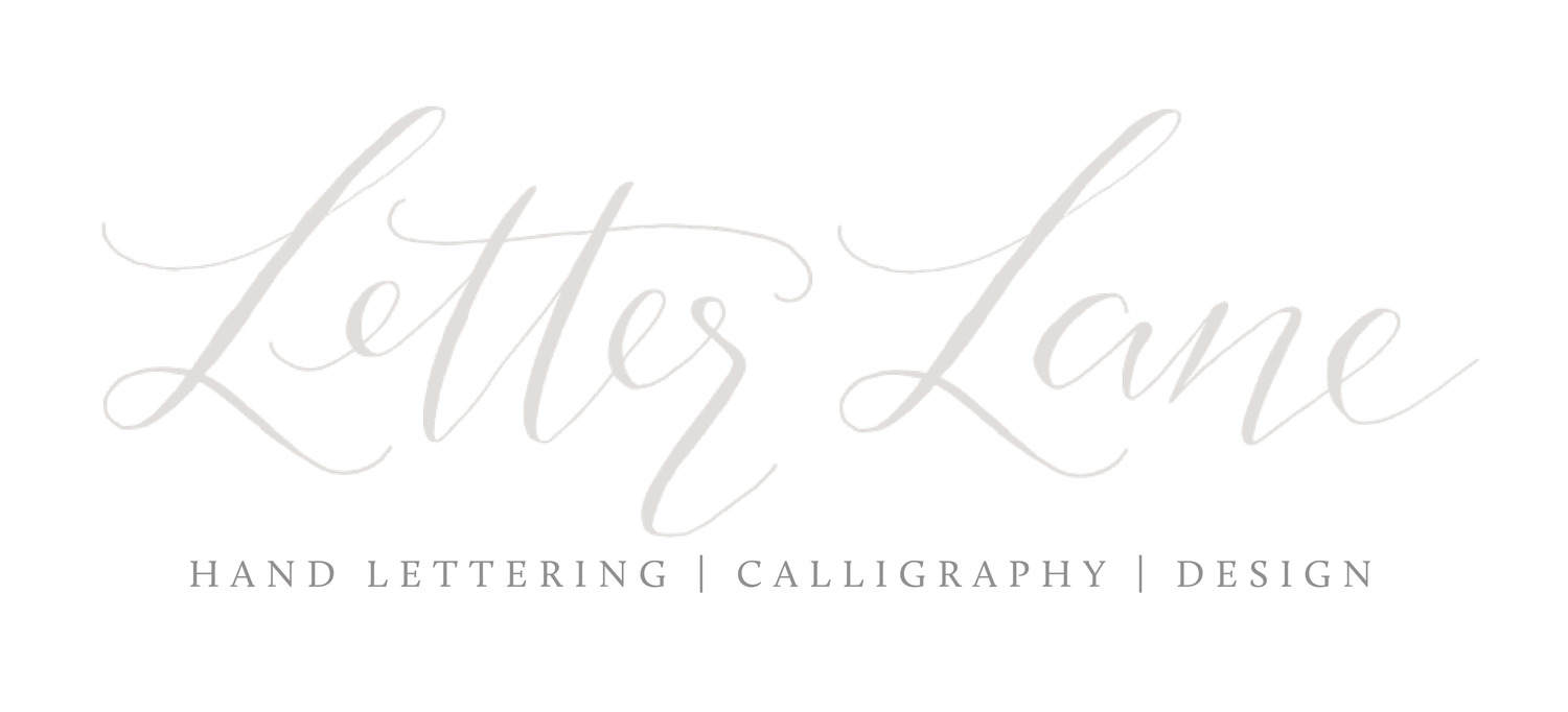 Wedding Stationery Calligraphy Letter Lane Design Studio