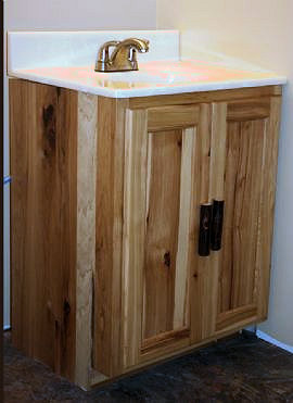 hickory vanity rustic bathroom vanities knotty wood