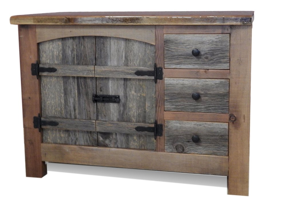 Rustic Bathroom Vanities — Barn Wood Furniture - Rustic ...