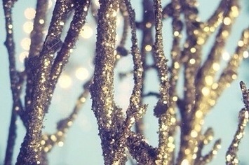 Image result for glitter twigs