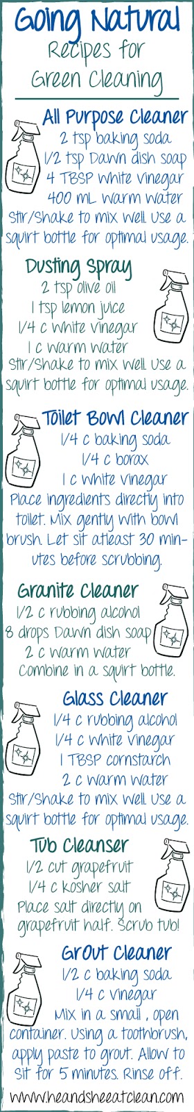 Are Your Cleaning Products Really "Clean?" - Recipes to Help You Clean | He and She Eat Clean