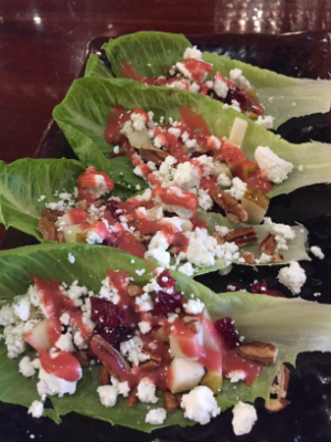 Pear Romaine Boats with Pecans