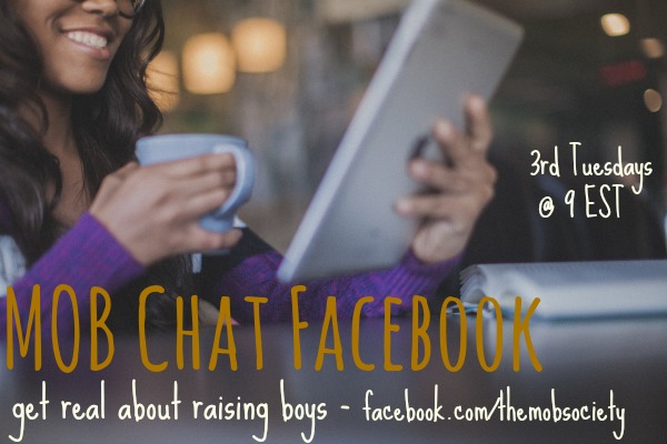Join the #mobsociety as we chat tonight at 9PM EST about single mom raising boys. Come with questions, we're getting real about raising boys.