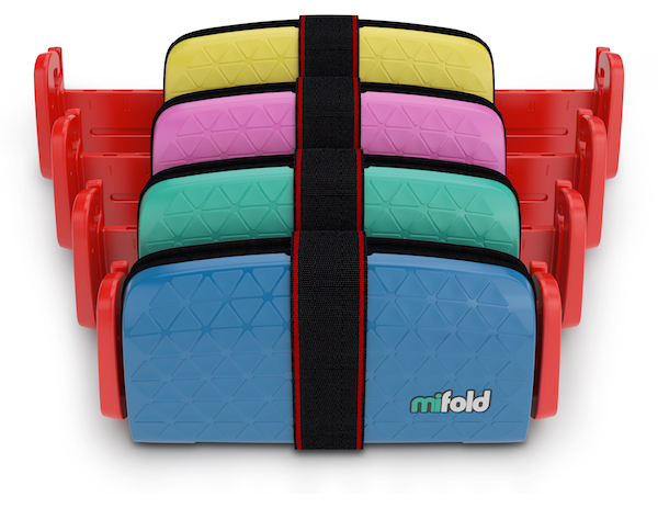 Features –  Finding a booster with a strong exterior is important to consider, but you have to find something comfortable too. Especially those of us dependant on the car ride home for our little one to fall asleep. The mifold seat cushion is made with  DenseFoam™ &nbsp;and  FrictionFabric™ &nbsp;to give your child a comfortable but supportive ride.  With a product this safe and comfy, the convenience of mifold  makes it a must buy . No more paying to check the booster seat when you fly. No more struggle to clip in the kids. No more running out of space for your non-toddler passengers. Fold it up and stash it under the seat, in the glove box, in your seatback pocket…I think you get my point.  You’d imagine something so easy to carry around would get trashed pretty easily, and even more likely for parents who fight to protect household items from their toddler(s). Luckily, when not in use, mifold clips shut and it’s hard case protects the seat cushion from everyday wear and tear.  Now, a few tips for prospective shoppers. Read your shoulder belt guide carefully, some users find it difficult to understand, but placement is important! If you’re looking to strap into the middle seat (yes, three car seats can safely be used at once.) be sure that your car is compatible. Some users have found that a back-middle seat with a “mini-buckle” won’t work with mifold. Just as with most things in life, practice makes perfect.  Have patience with your kids and provide encouragement for the first few times you assist in setting them up in this portable booster. The more frequently it is used over time, the more quickly your kids will be able to adjust the seatbelt strap and be ready to go. To ensure that you have correctly set up the booster seat, most importantly for safety measures, this instructional  video &nbsp;provides a great explanation on how to properly utilize the portable booster seat for your kids.   
