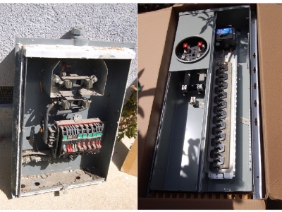  As part of the PV installation, our old Zinsco electrical service panel got replaced with a new 200-amp one. 