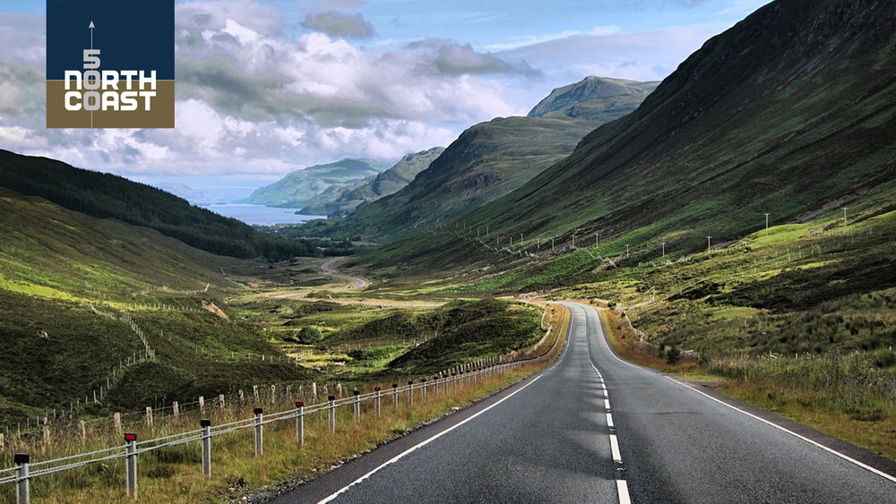 An essential element in any road trip is scenery and the North Coast 500 does not disappoint with views like this drive through Glen Docherty in Wester Ross.