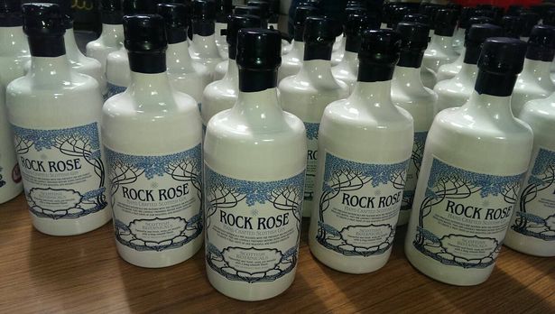 The Caithness-based producers of Rock Rose Gin, bottled in distinctive porcelain, have seen sales increase 10-fold over their business plan projections. Photo courtesy Dunnet Bay Distillery