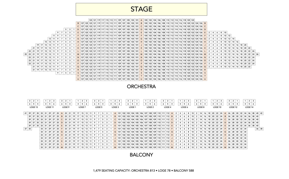 Radio City Music Hall Theater Seating Chart