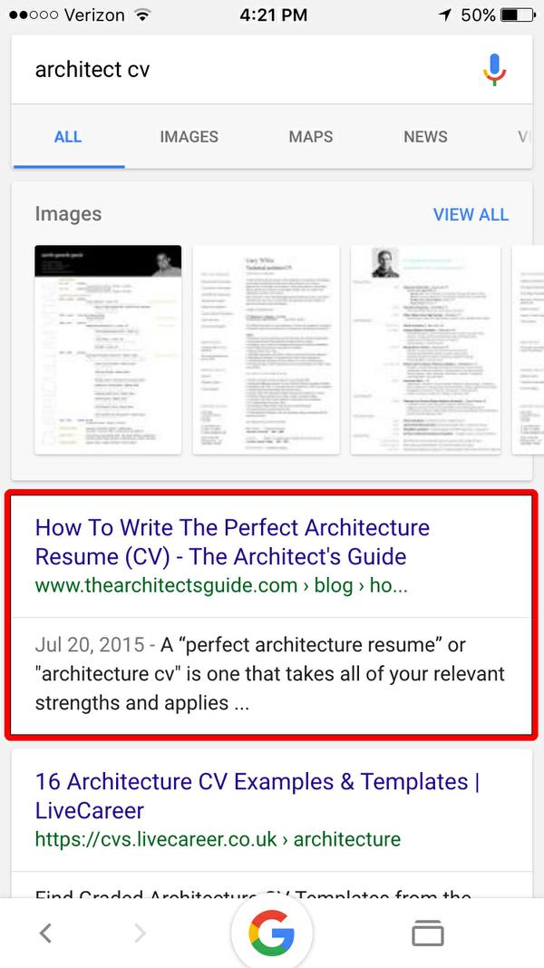 Brandon S Architecture Resume Cv Writing Service The Architect S