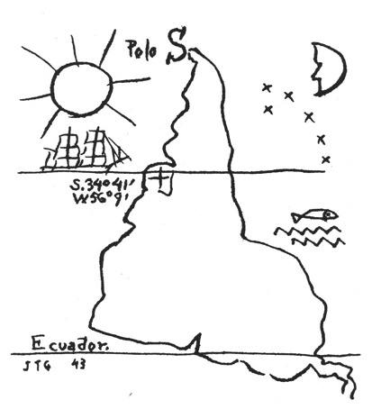 Joaquin Torres-Garcia South Up Map