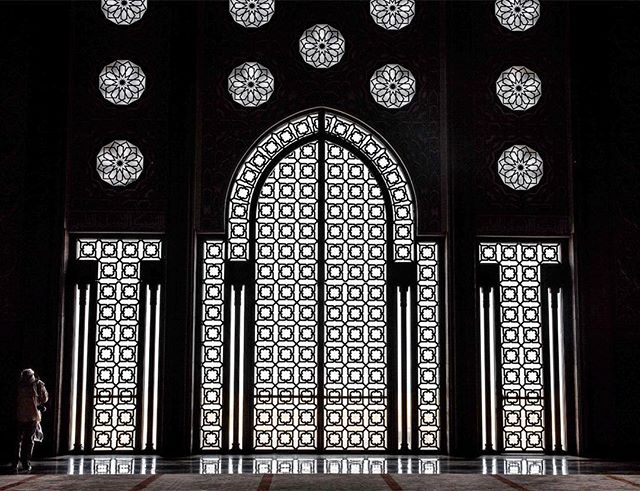 Geometric inspiration at the Hassan II Mosque, Casablanca.