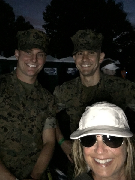 Hangin out at the start with "my marines" :)