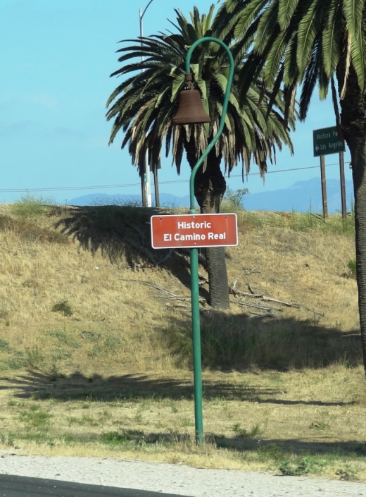 One of those ubiquitous Historic El Camino Real bell markers we see along the 101 Freeway.