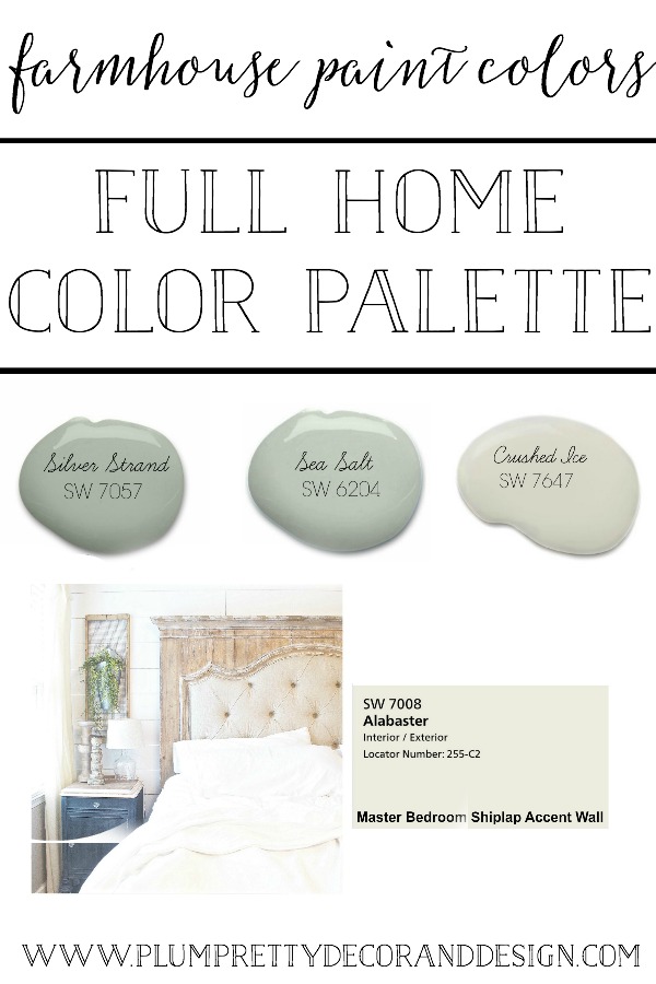 Farmhouse+Paint+Colors +A+full+home+color+palette+tour