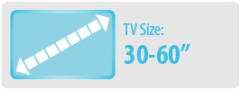 TV Size: 30-60" | Medium TV Wall Mount