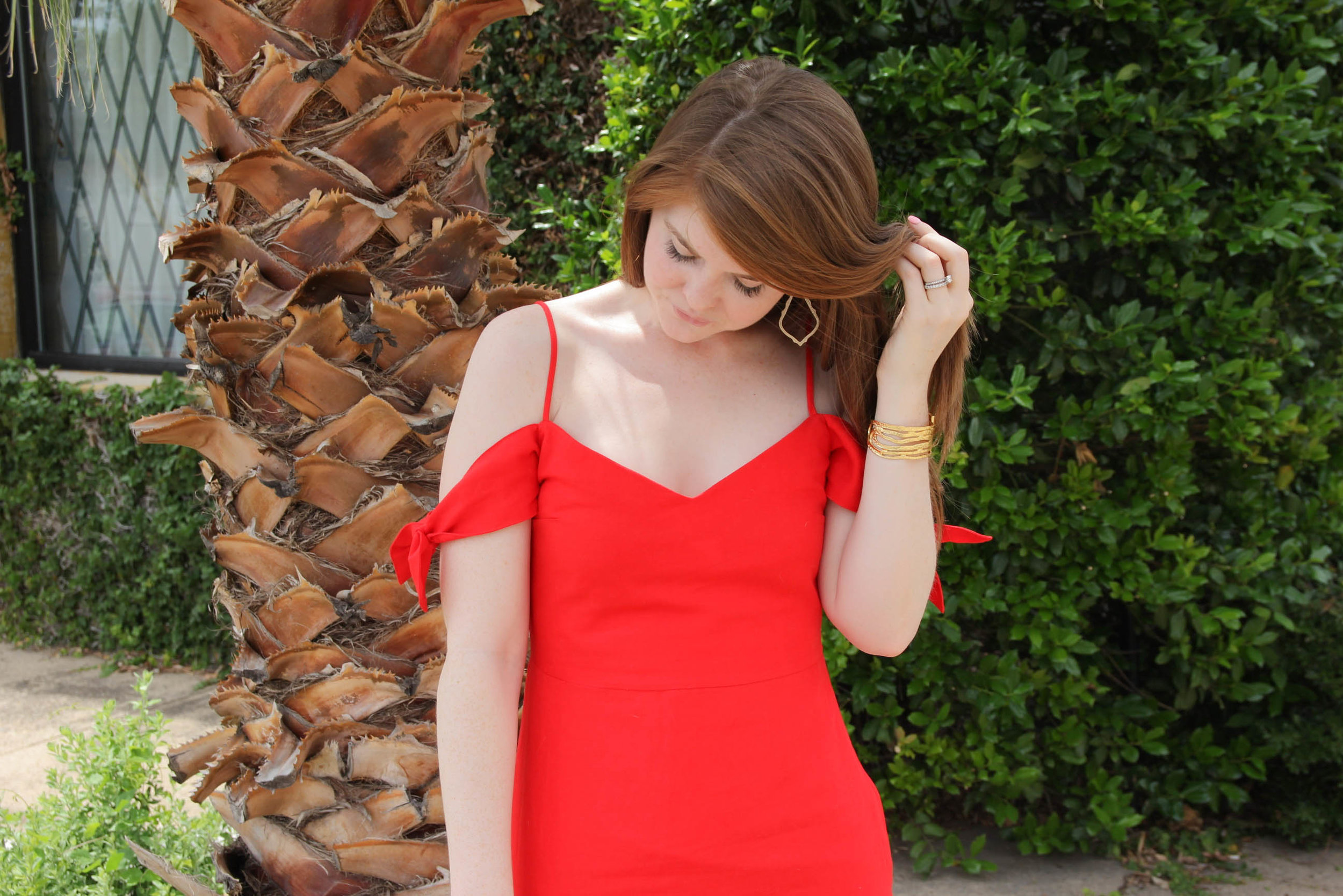 abercrombie red dress