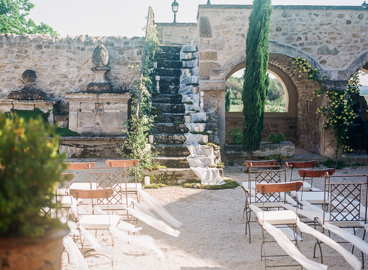 outdoor ceremony in French Provence