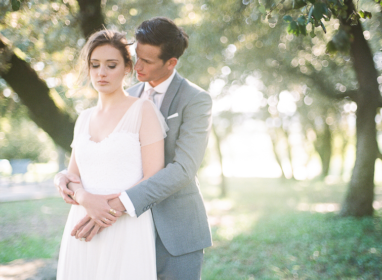 romantic wedding in French Provence shot on film