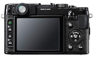 Rear view of the Fuji X10 camera. Photo courtesy of Fujifilm.com