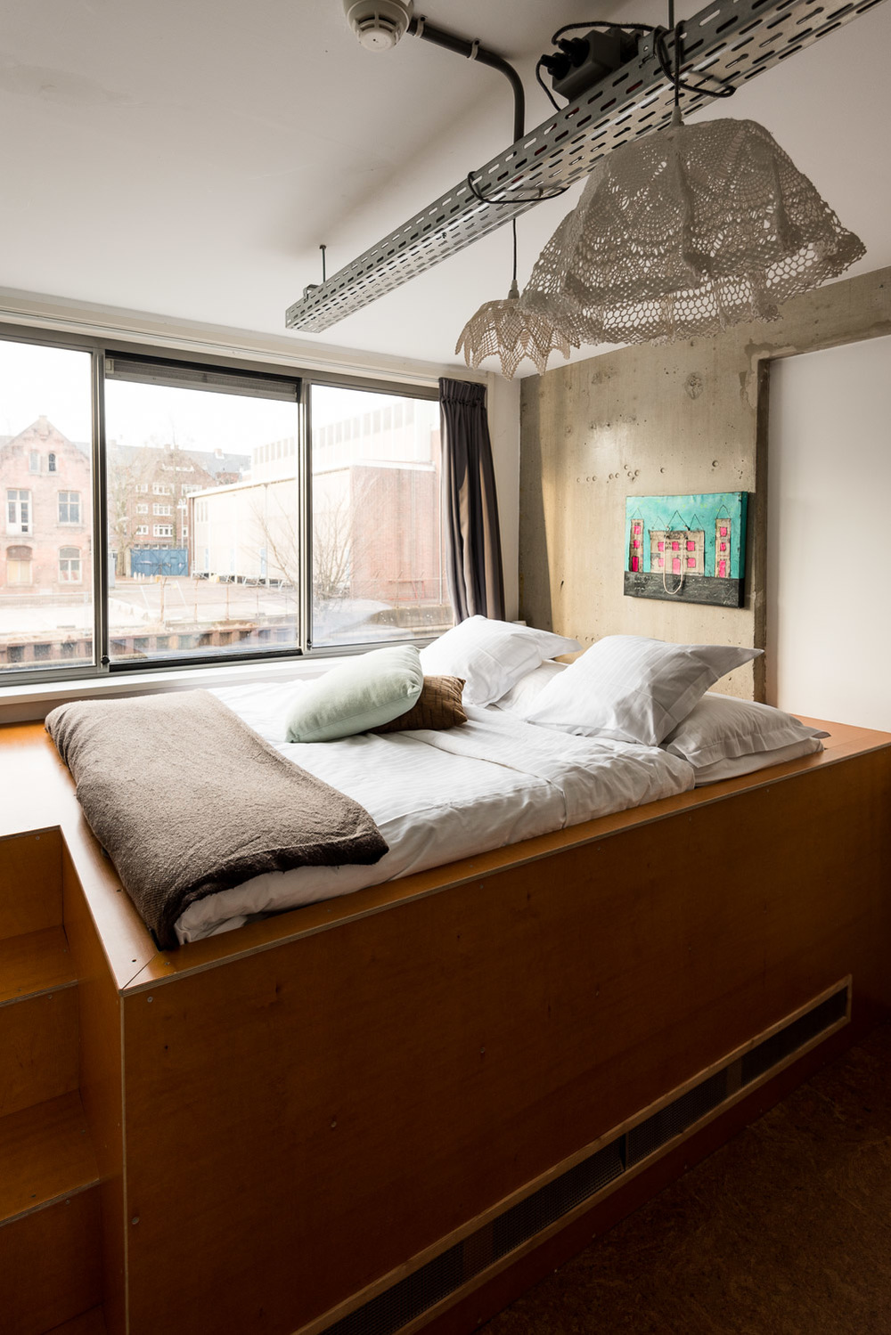 Private Bedroom at Amsterdam: Ecomama Hotel