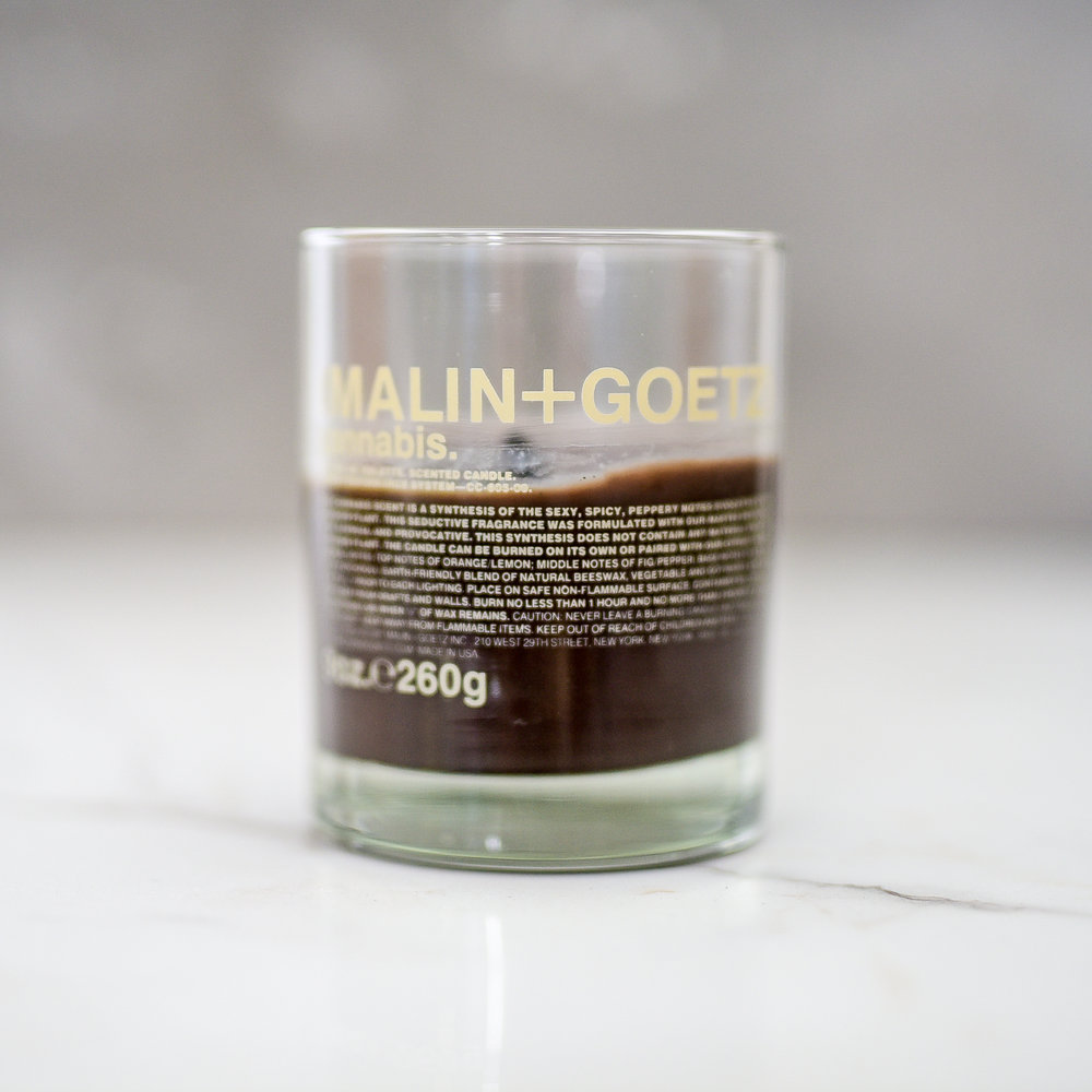 (MALIN + GOETZ) Cannabis Candle - HOME GIFT IDEAS - THE ULTIMATE GIFT LIST FOR MODERN MEN